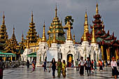 Yangon Myanmar. Shwedagon Pagoda (the Golden Stupa).  